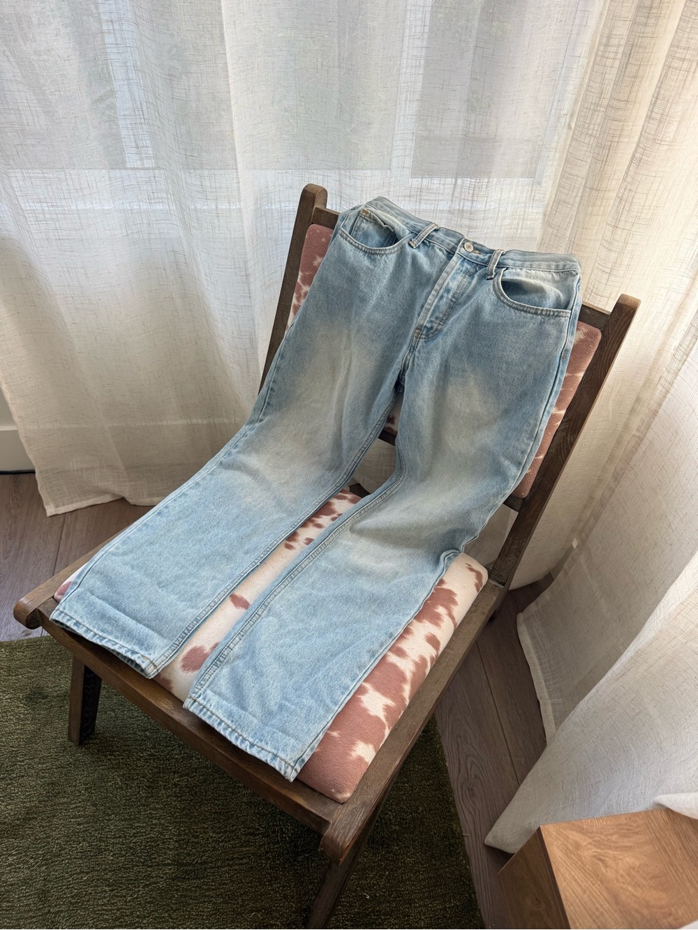 J. Galt Light Wash Blue Straight Leg Jeans